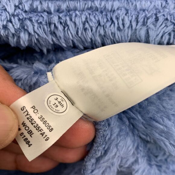 Patagonia Los Gatos 1/4 Zip Womens Size Small Blue Sherpa Fleece Pullover - Picture 12 of 16